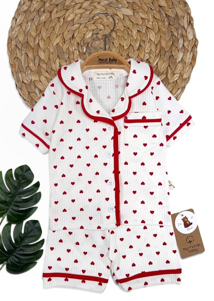 KALP BİYELİ KISA KOL PİJAMA TAKIM