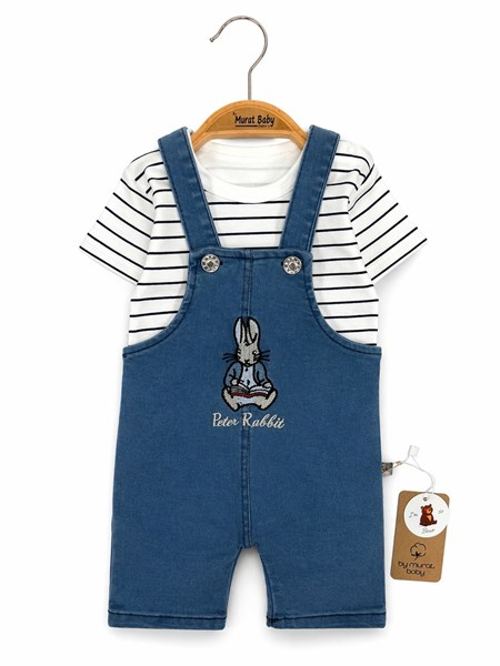 TAVŞAN BASKILI KISA KOL KOT SALOPET