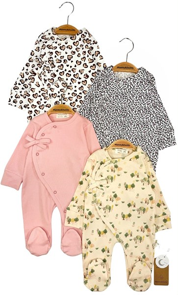 FİYONK KALP LEOPAR AĞAÇ TULUM SET