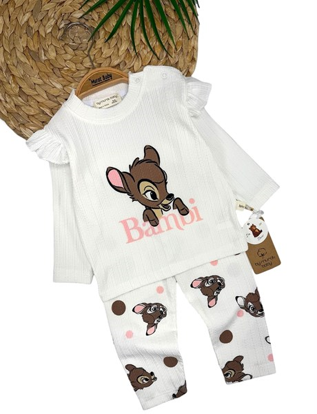 BAMBİ DESENLİ YAZILI TAKIM