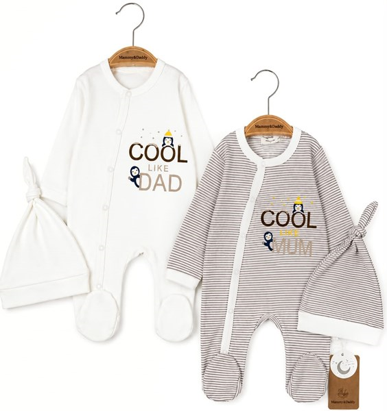 COOL MUM ÇİZGİLİ BASKILI TULUM