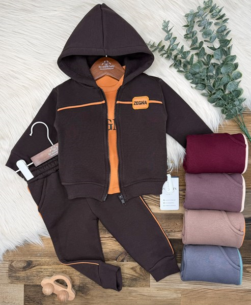 ZEGNA ŞARDONLU ÜÇLÜ TAKIM 