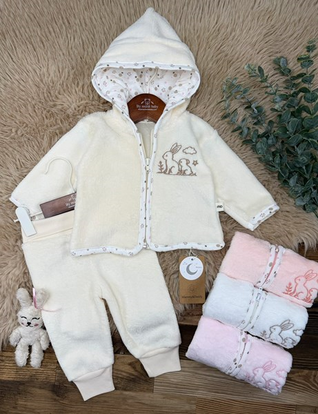 TAVŞAN İŞLEME FERMUAR PELUŞ TAKIM 