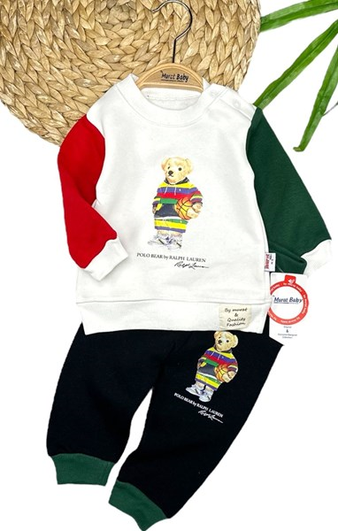 POLO BEAR YAZILI 3 İP 2'Lİ TAKIM