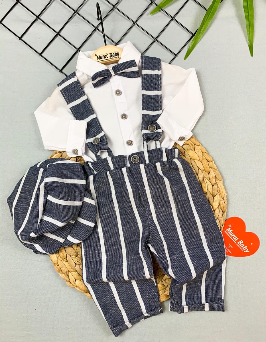 KASKETLİ DÜZ ÇİZGİLİ SLOPET Toptan Bebe, Toptan Bebek